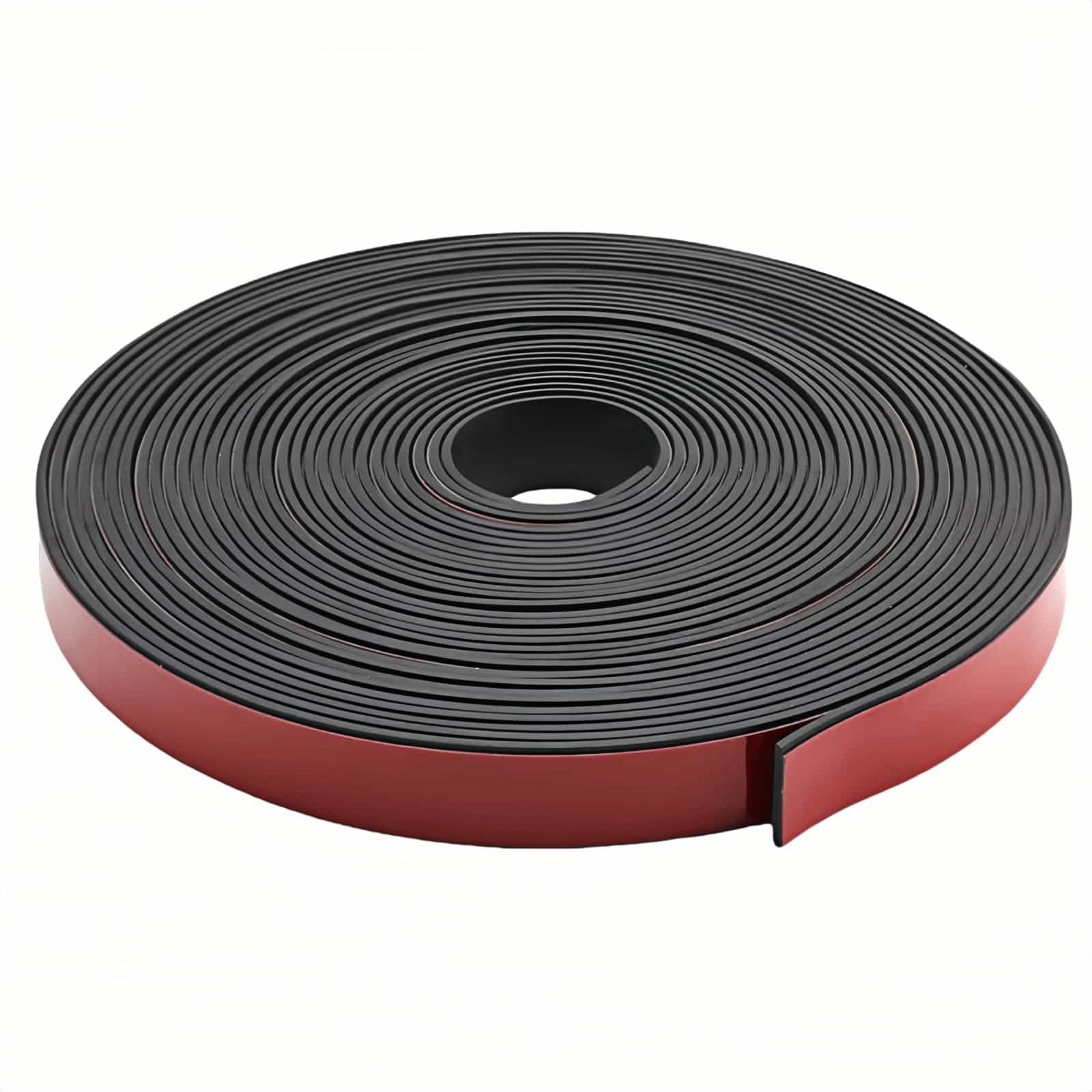 1" x 1/8" Self-Adhesive Rubber Strip Heavy Duty Weather Stripping, 10ft Black