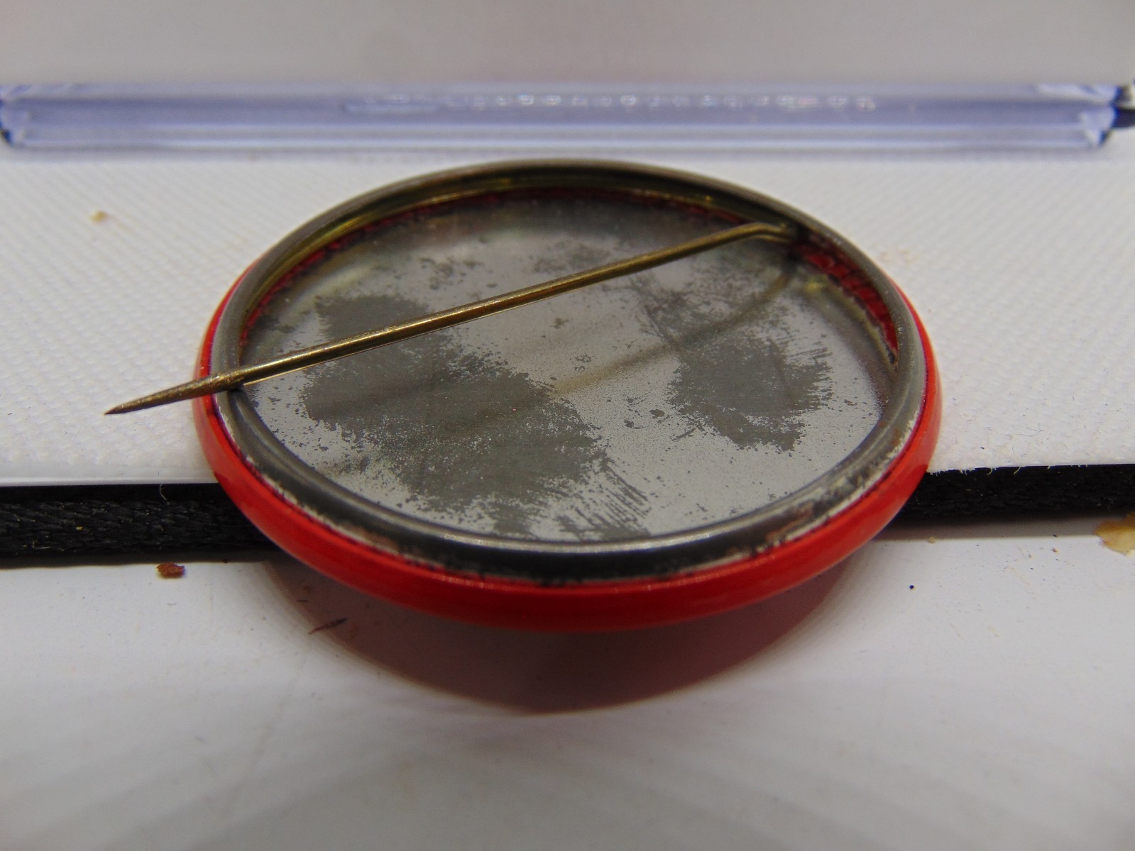 Vintage Computer 2 1/8" Pinback Button Advertising Ferroxcube Take A Trip