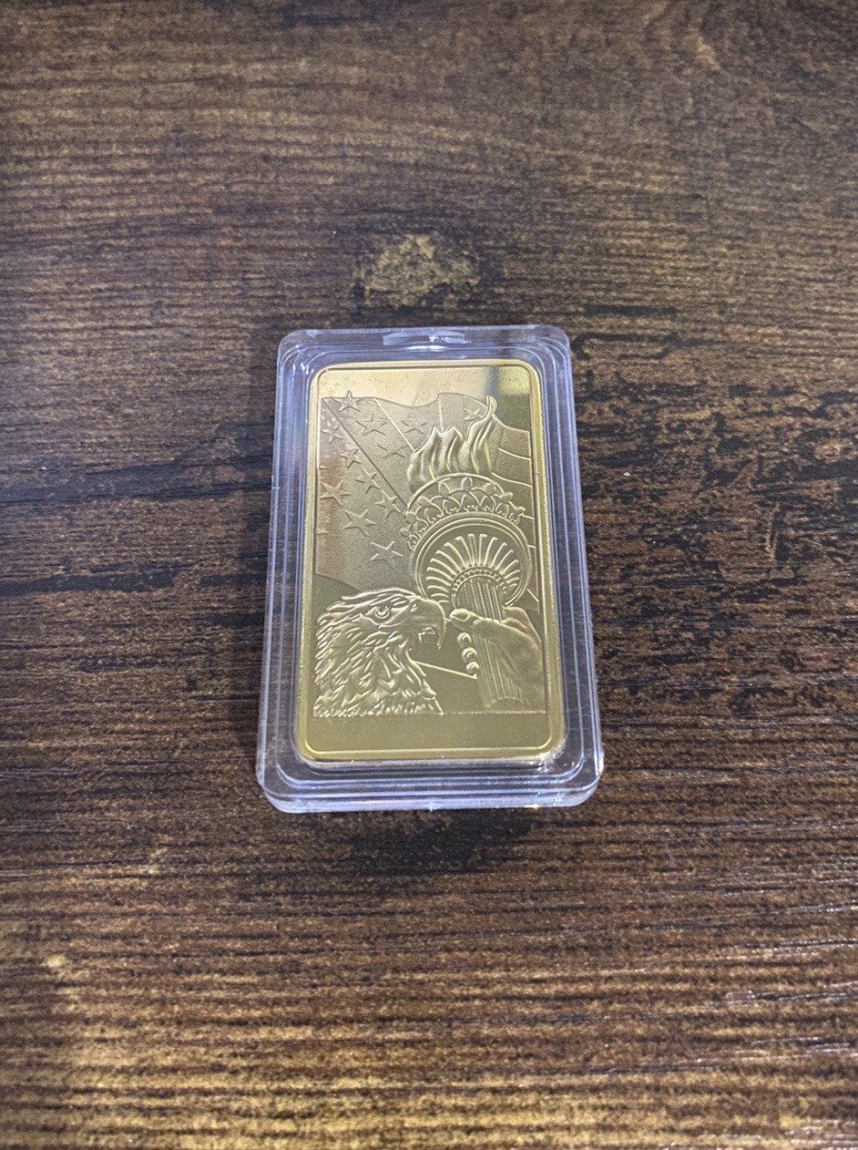 Fake Gold Liberty Bar
