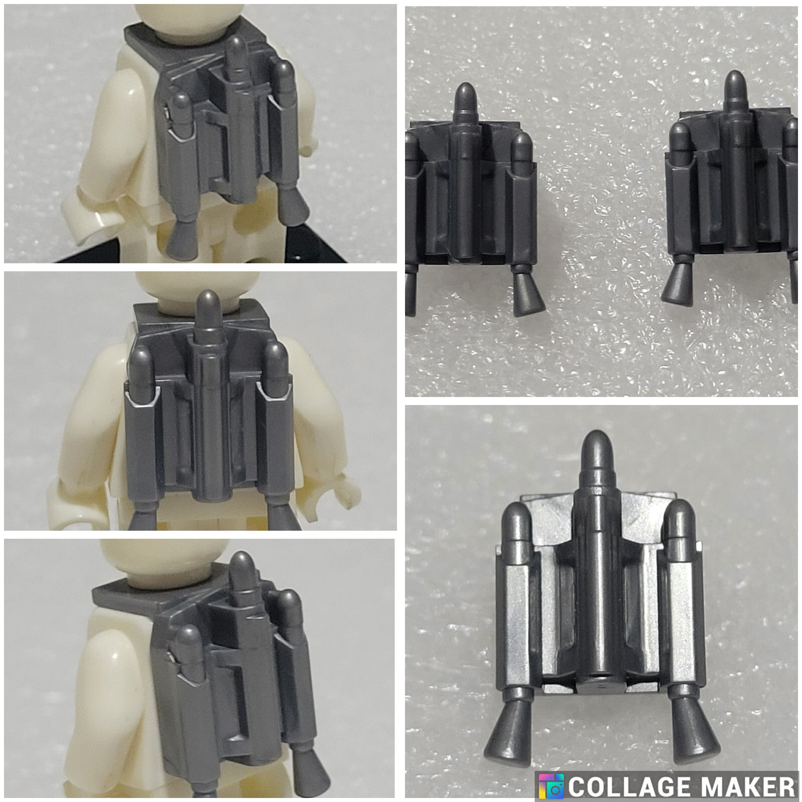 Minifigure Wars Accessories - Jetpack with Nozzles for Minifigures Star Fighters