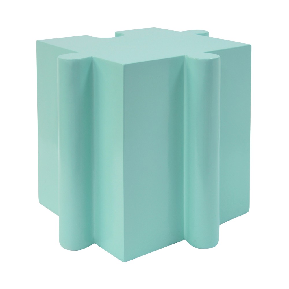 Modular MGO Puzzle Side Table, Light Green Custom Layouts Indoor Outdoor