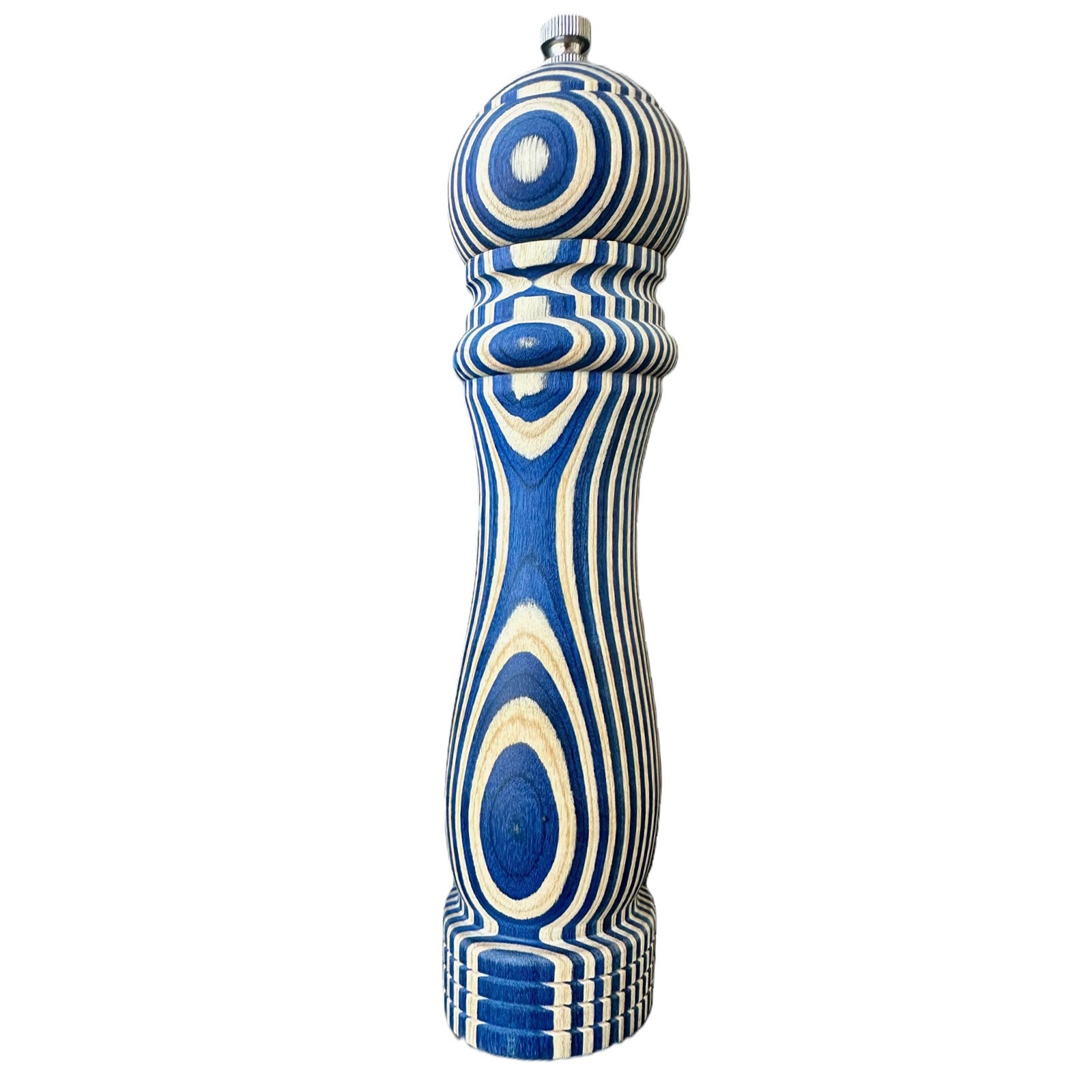 Island Bamboo Pakkawood Pepper Mill, Blue