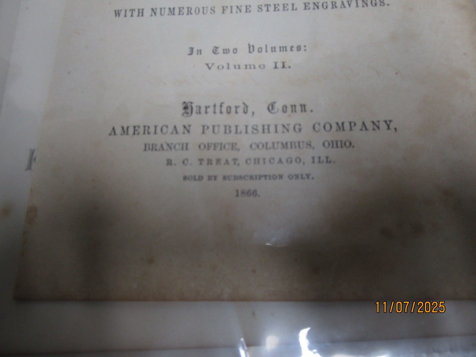 CONFEDERATE CHIE FTAINS CIVIL WAR POLITICAL ENGRAVING 1866 9 1/2 X 6 A-3