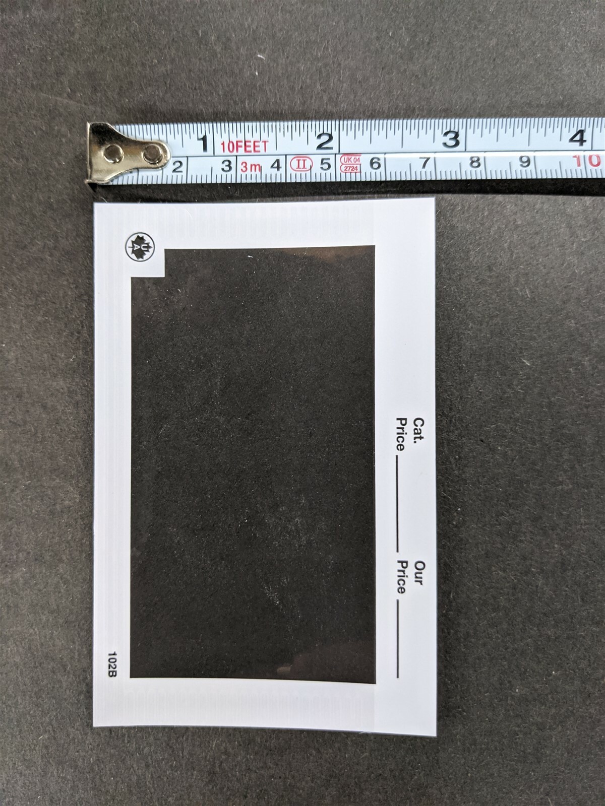 CKStamps : 102 Dealer Cards - Black (Box of 1000),Dimensions: 4 1/4" (W) x 2 3/4