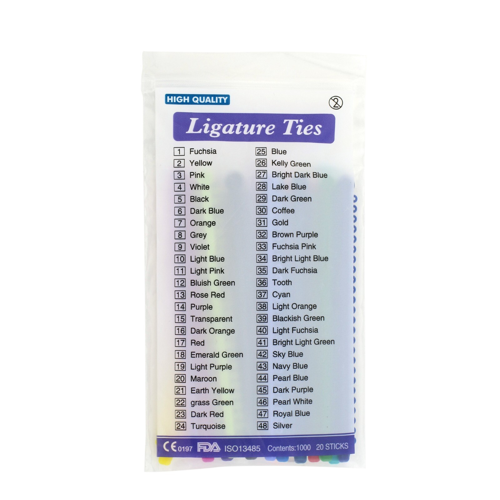 1000pc Dental Orthodontic Ligature Tie Ligas De Ortodoncia Elastic Rubber Braces