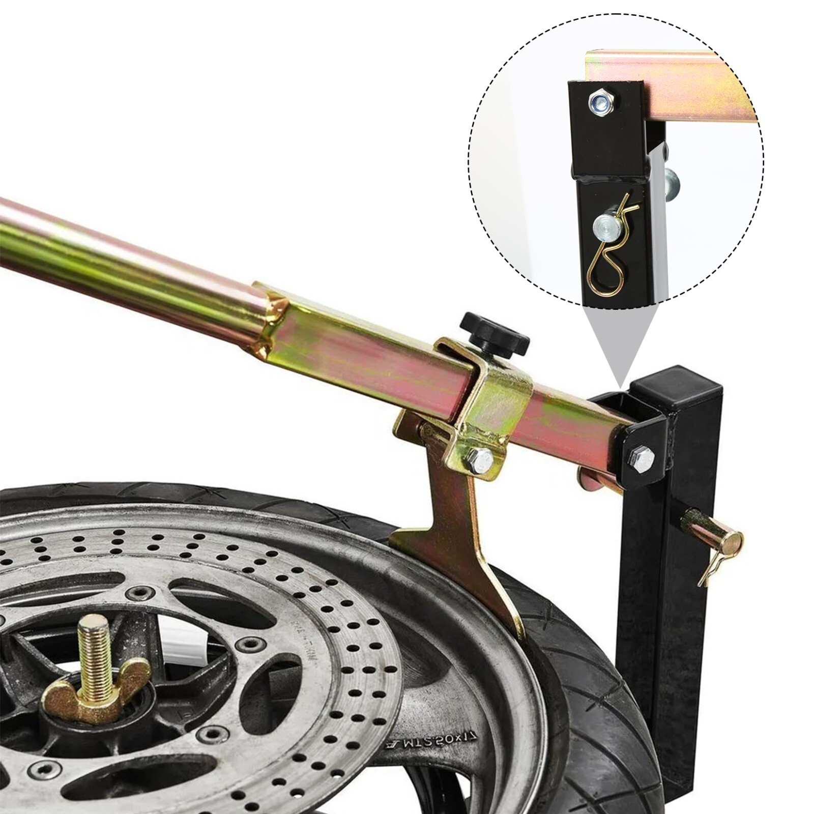 Portable Motorcycle 16 -22 Inches Tire Change Workshop Stand With Bead Breaker