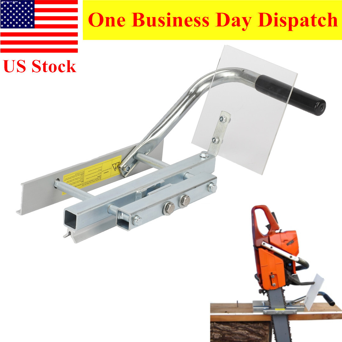 Portable Chainsaw Edging Sawmill G555B - 24" V-Rail Tool for 16-36" Chainsaw