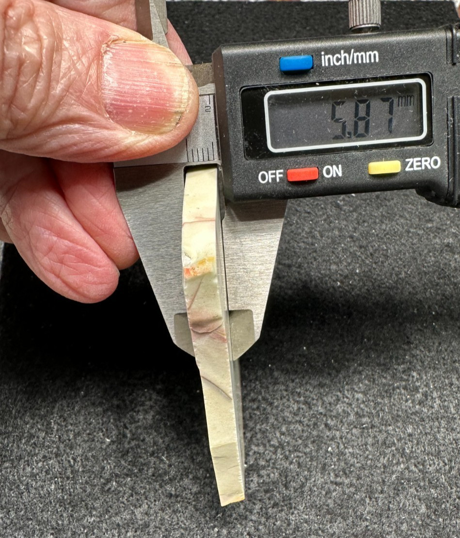 Willow Creek Jasper slab, Great for making cabochons 2.46oz (1047)