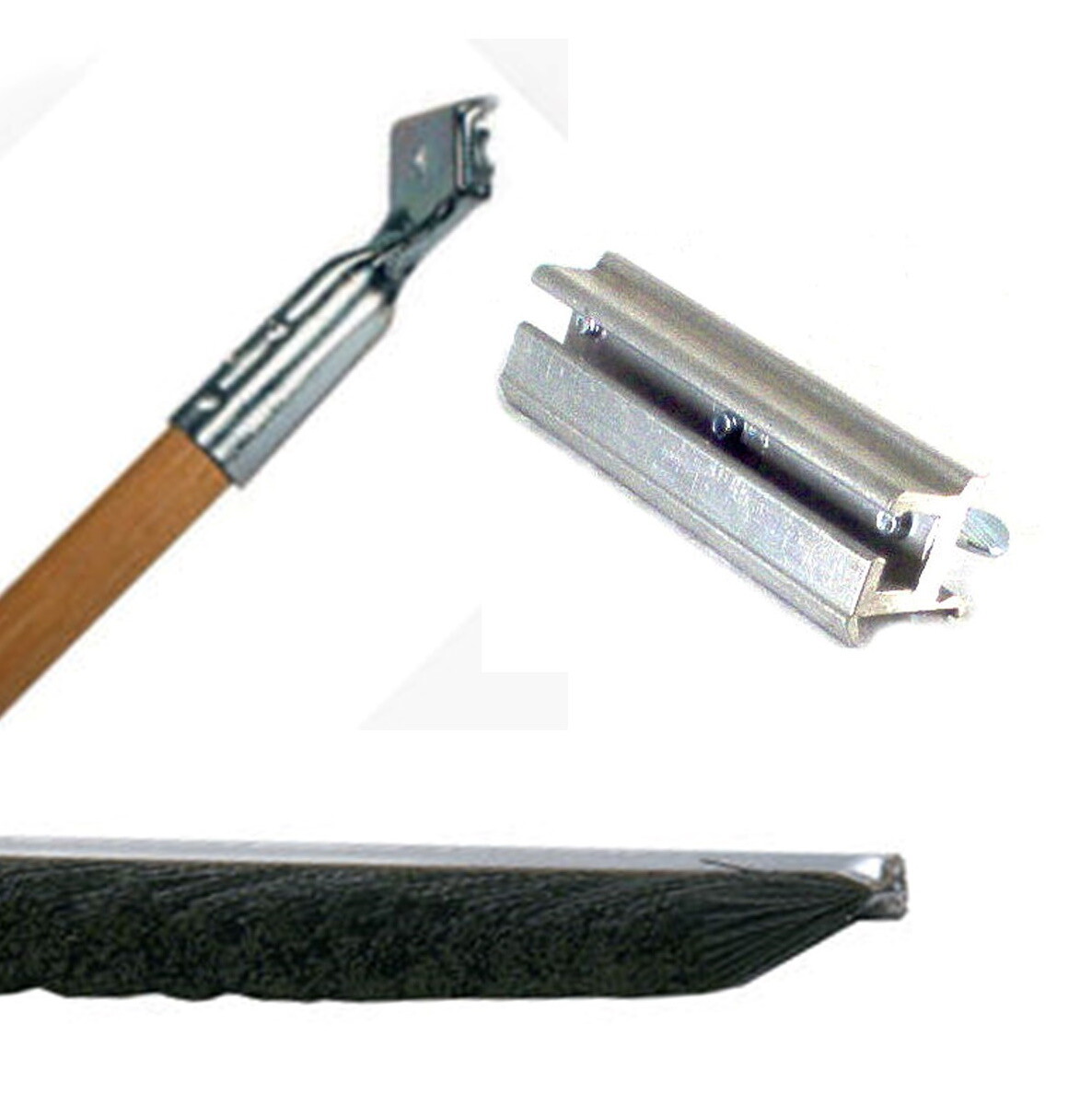 Sealcoating 36" Heavy Duty Power Brush Set, Handle, Holder, Poly Brush Squeegee