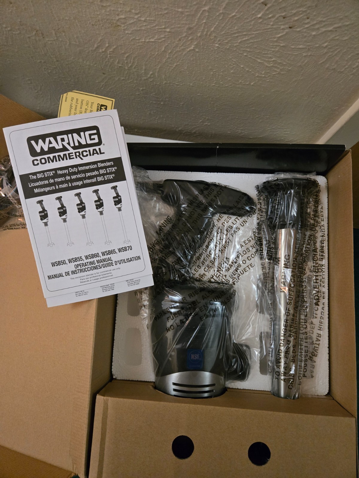 Waring WSB50 12" Variable Speed Heavy Duty Big Stik Immersion Blender