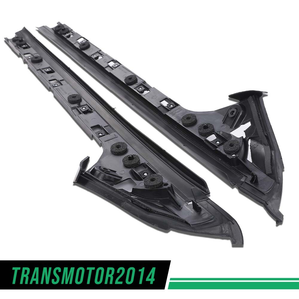 4Pc Fit For 11-19 Ford Explorer Left Right Side Windshield A-Pillar Molding Trim