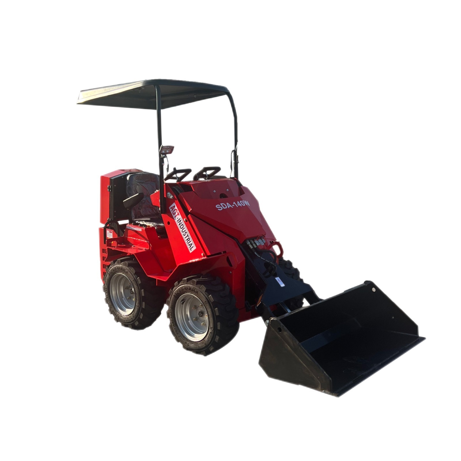 SDA-140W Ride-On Wheeled Mini Skid Steer Loader with RATO Engine