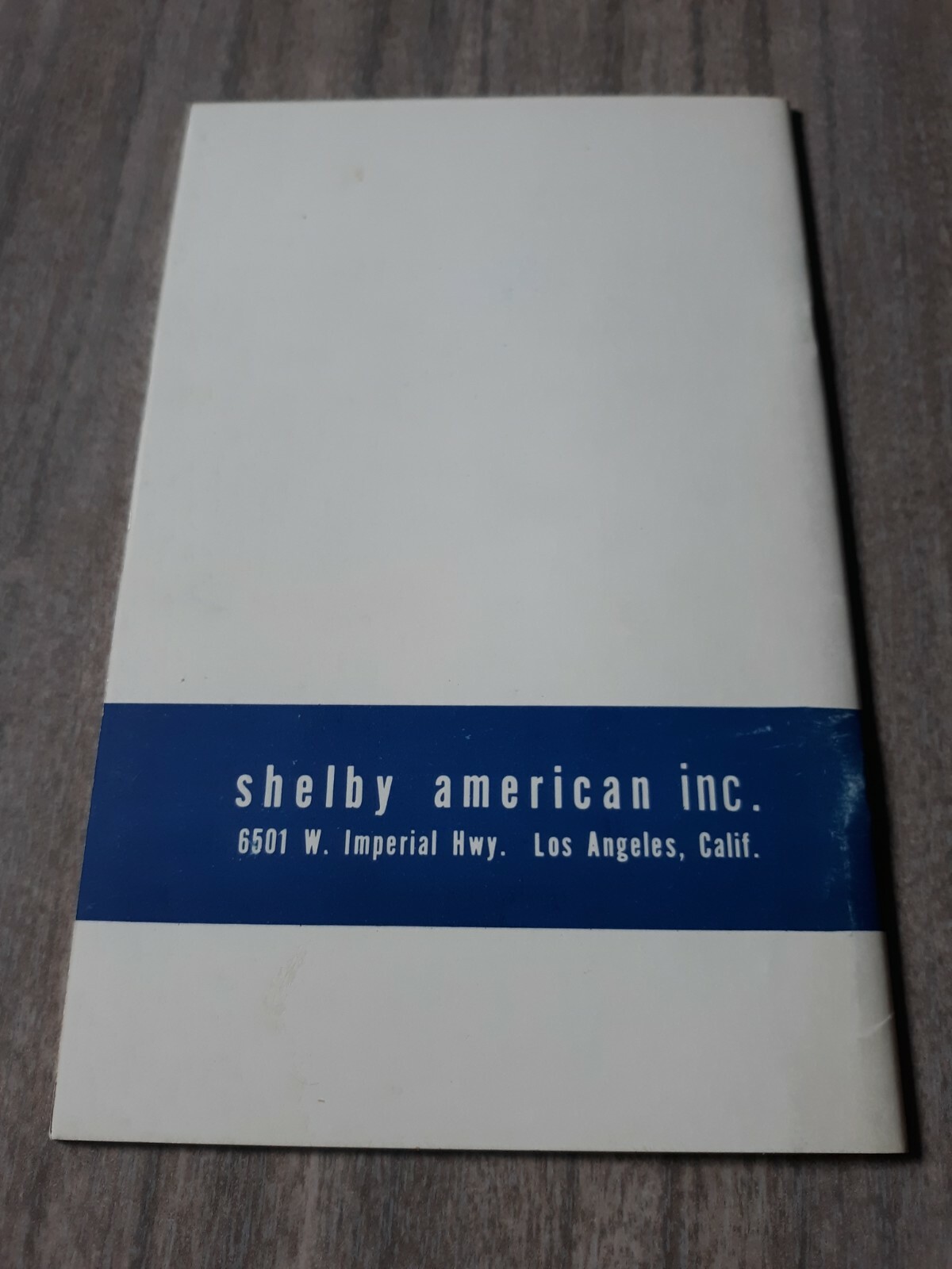 ORIGINAL 1966 Shelby American GT350 Mustang Owners Manual RARE FIRST PRINTING !!