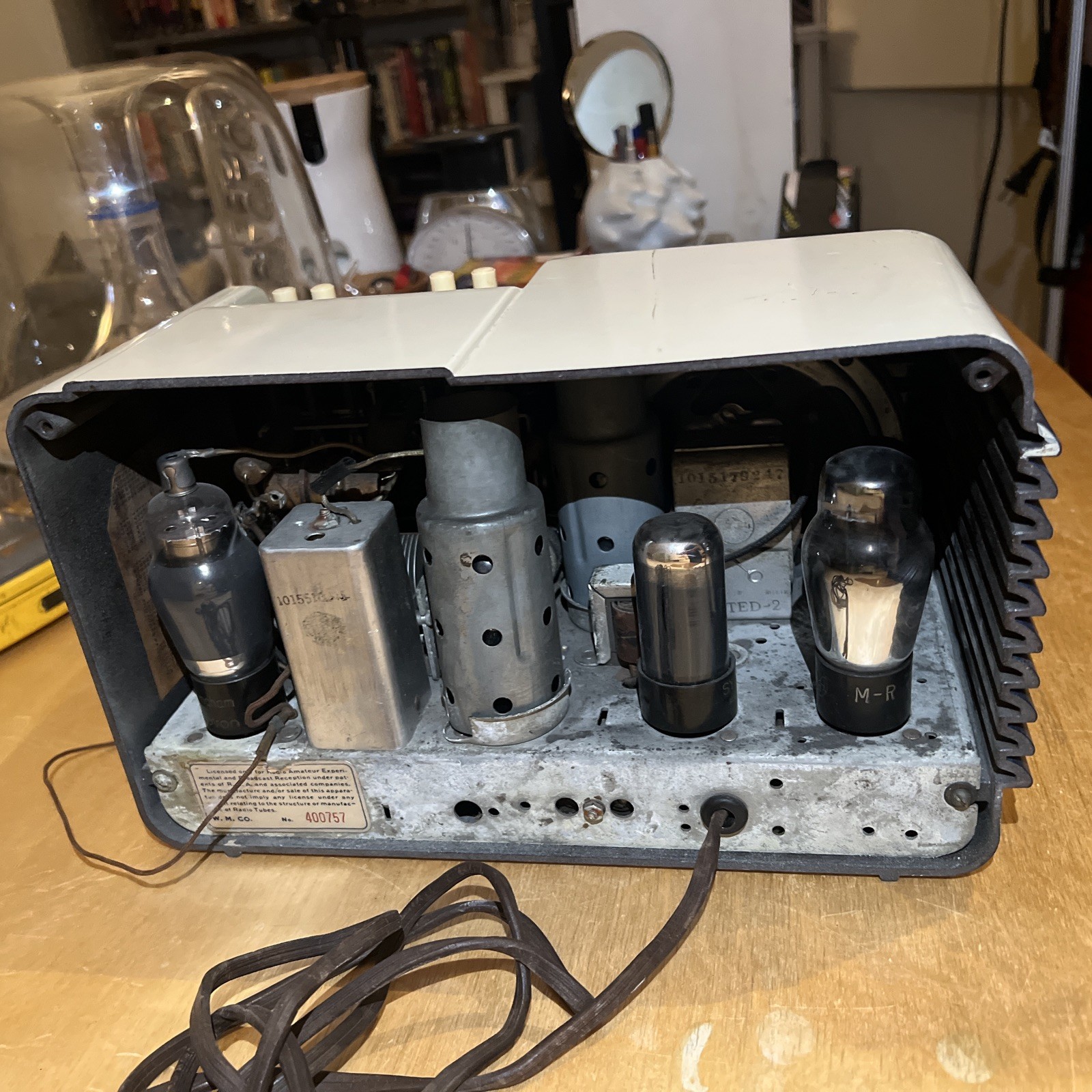 Goodyear Vintage Bakelite AM Tube Radio Late 30’s