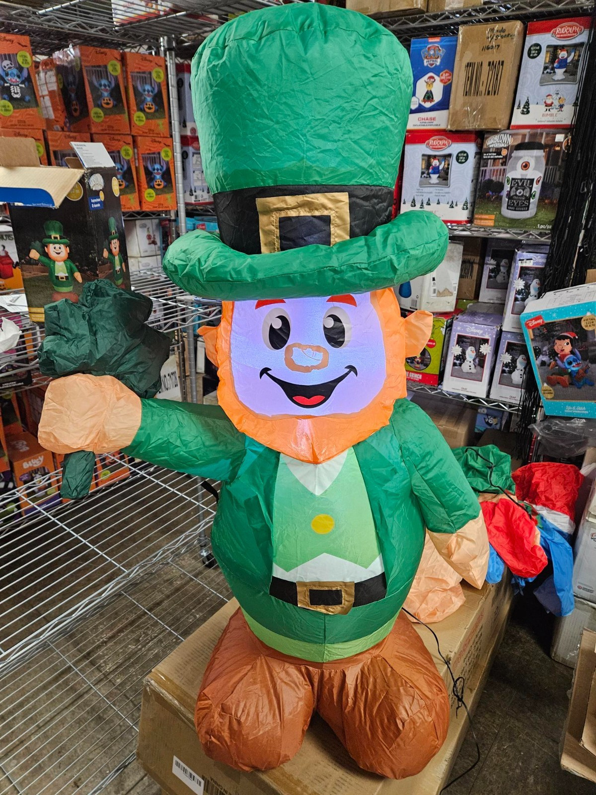 Gemmy 3.5ft Tall St. Patrick's Day Leprechan Inflatable