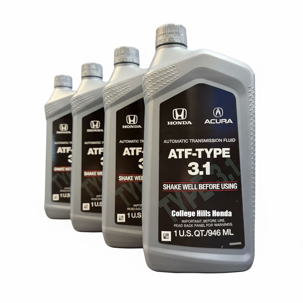 4 Quarts Genuine Honda Transmission Fluid ATF Type 3.1 OEM! NEW! 08268-P99-4EDAD