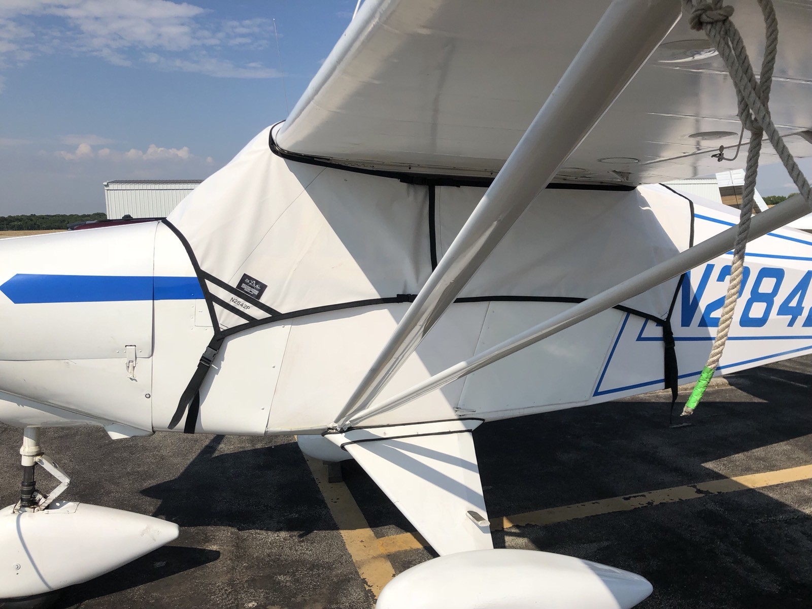 Cessna 172 Fast Back Sunforger cabin and Windshield Cover (with no rear window)