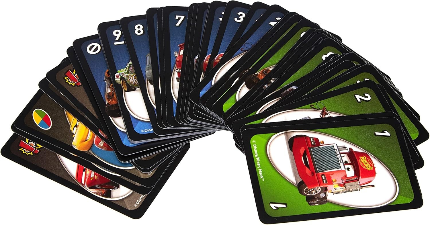 Mattel UNO Disney Pixar Cars Games