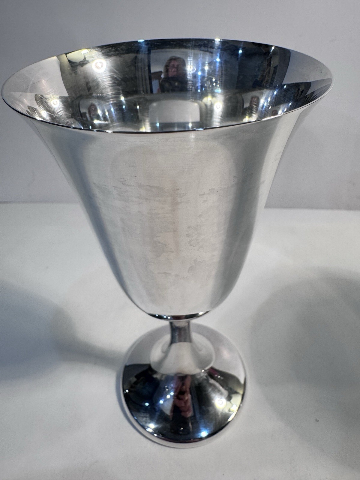 PAIR Gorham Sterling Silver #272 Water Wine Goblets Glasses Excellent 366 Grams!