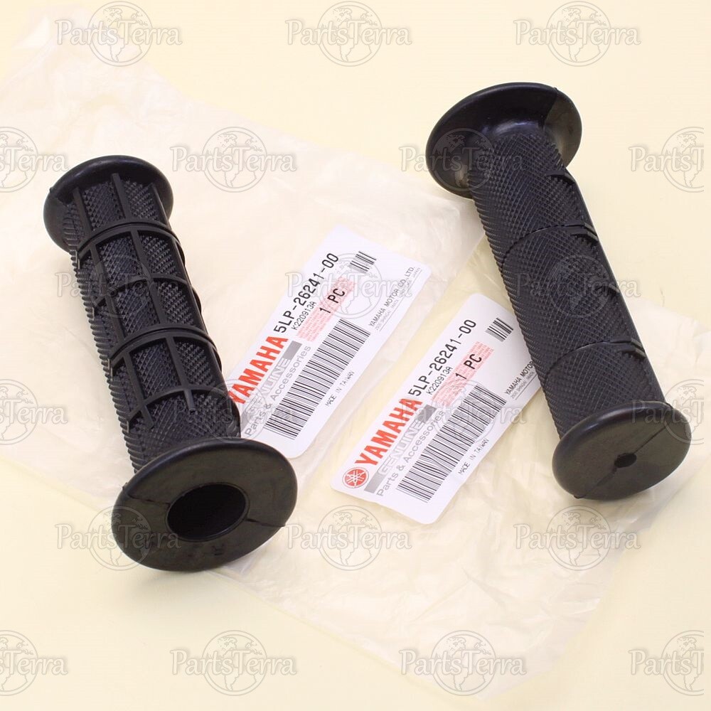 Genuine OEM YAMAHA Left & Right Steering Handle Grips, ATV Banshee 5LP26-241-00