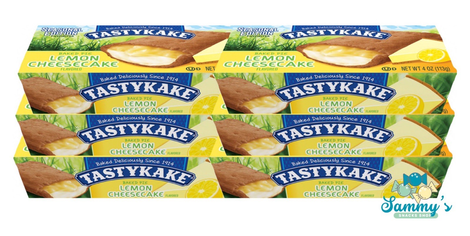 Tastykake 6 Seasonal Baked Lemon Cheesecake Pies