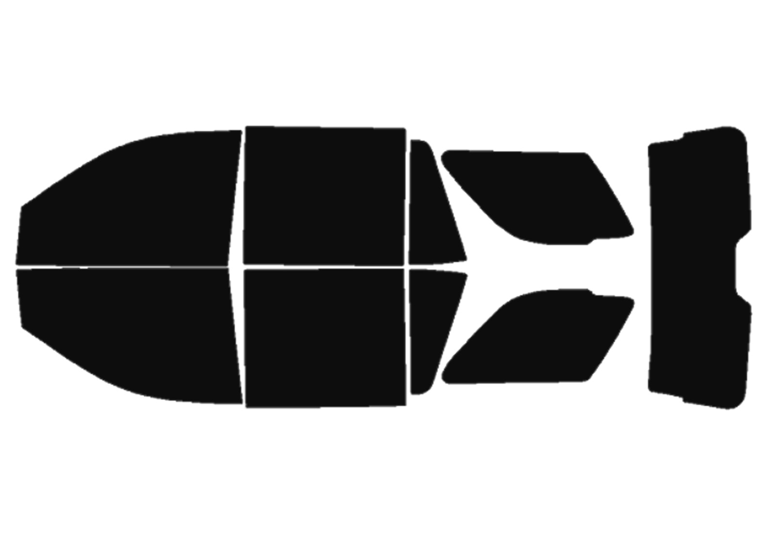 Computerized Custom PreCut 2Ply Window Tint Film Kit For ALL Chevy Tahoe 4 Door