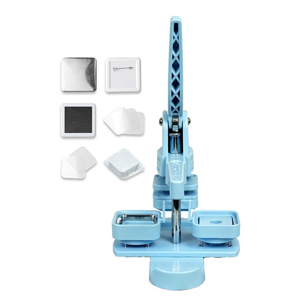 55MM/1.97" Square Button Maker Badge Button Press Machine DIY Fridge Magnet Pin