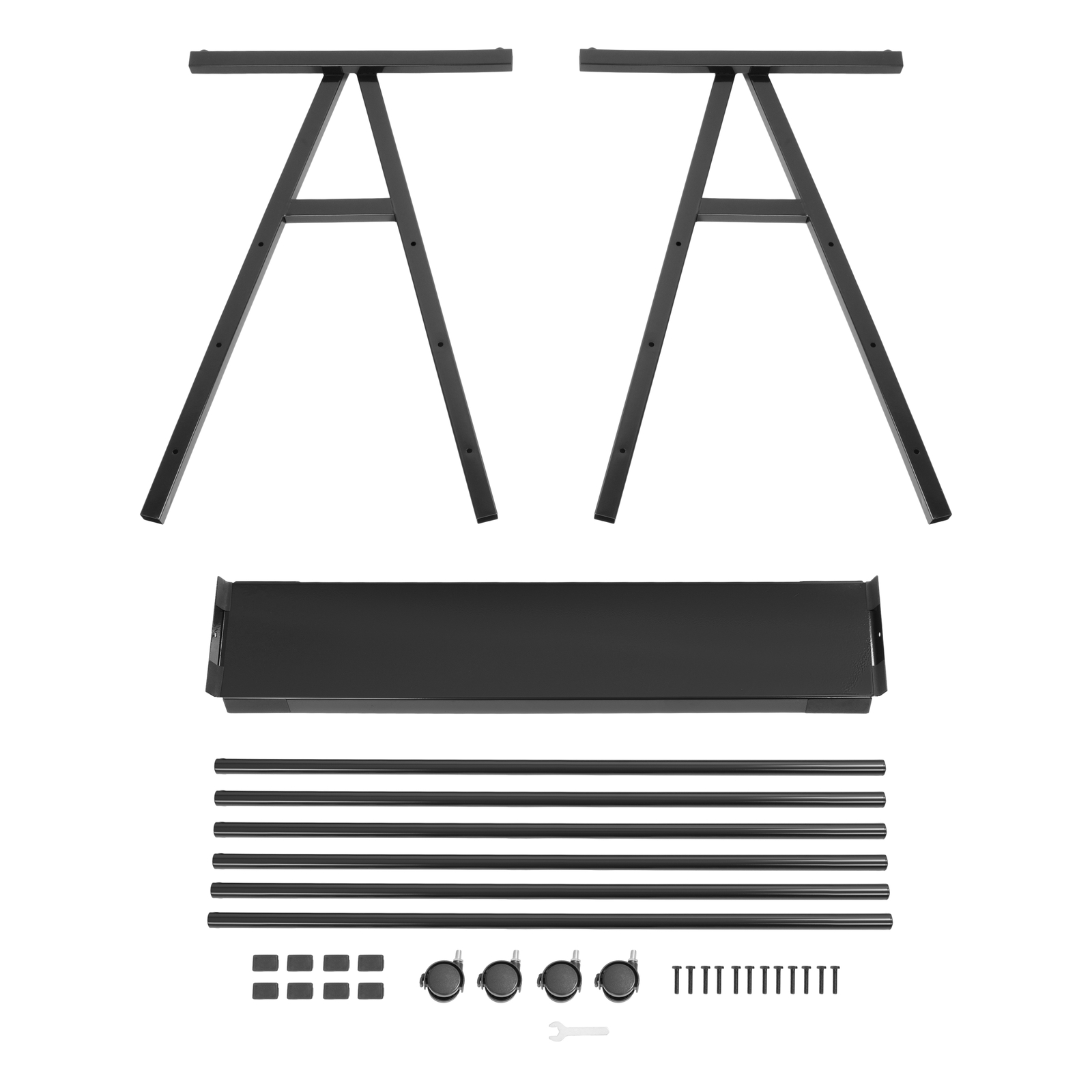 Art Storage Rack, Metal Print Rack W/ Rolling Casters Stand For Artwork, Posters