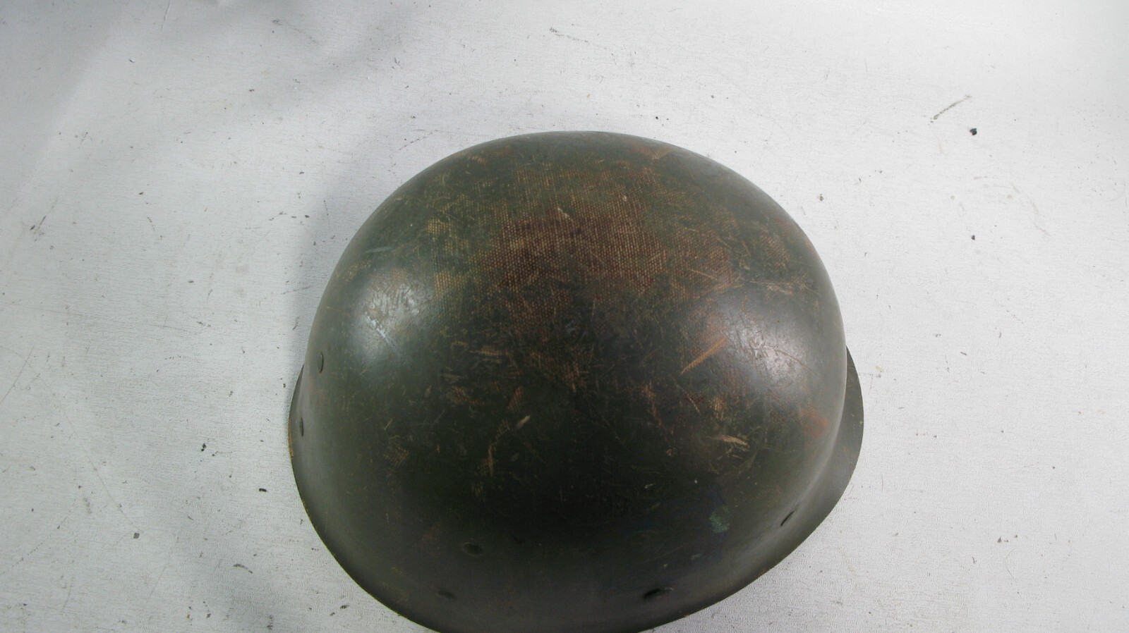 WWII Battle of Alaska Alueteutiah Islands Officer Helmet Combat Stripe Aleutian