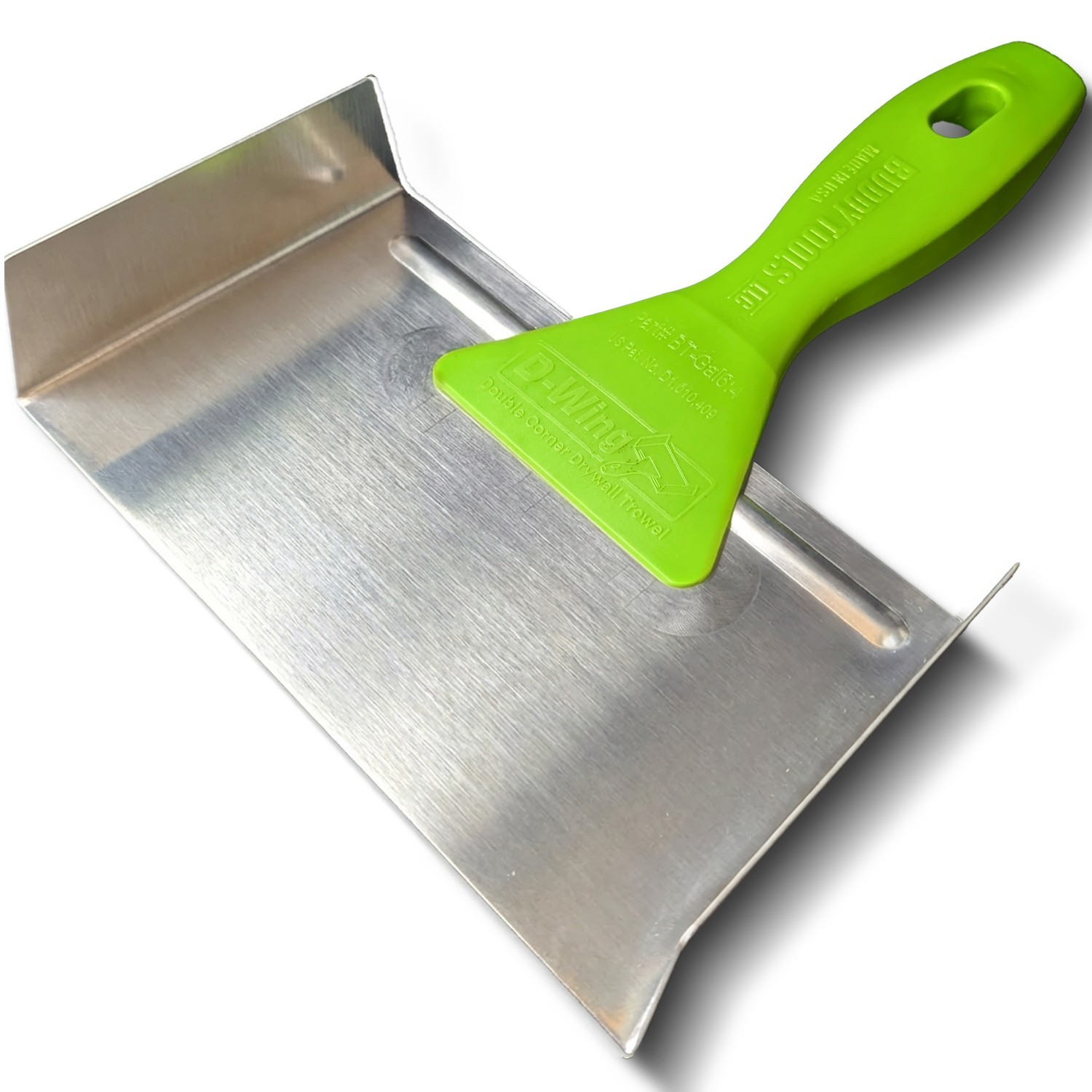 Buddy Tools D-Wing Corner Trowel – 7.5” Stainless Steel for Inside Corners - NEW