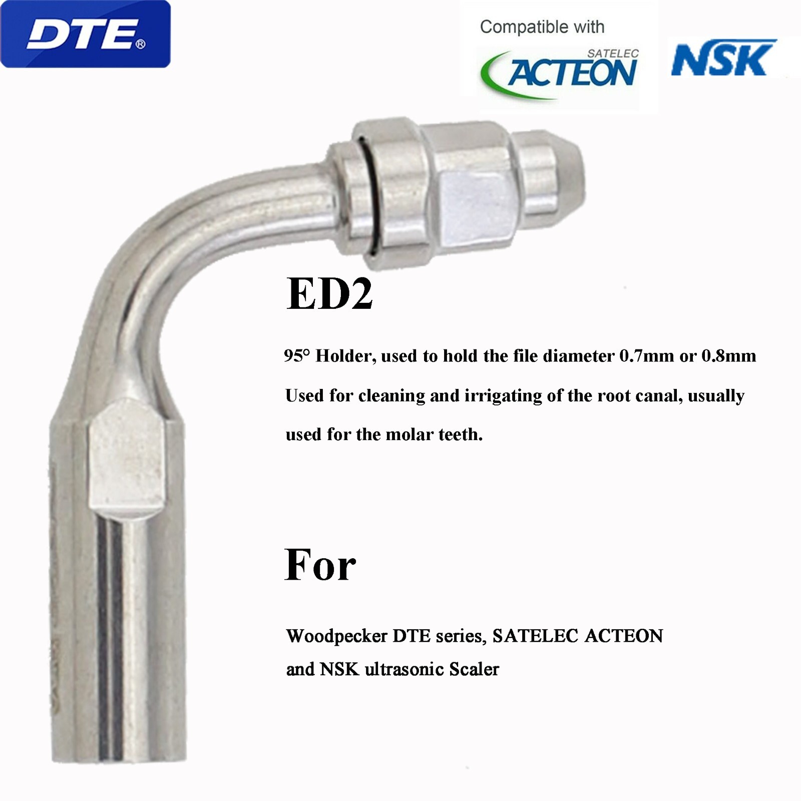 Woodpecker Dental Ultrasonic Piezo Scaler Tips Endo Perio DTE SATELEC NSK EMS