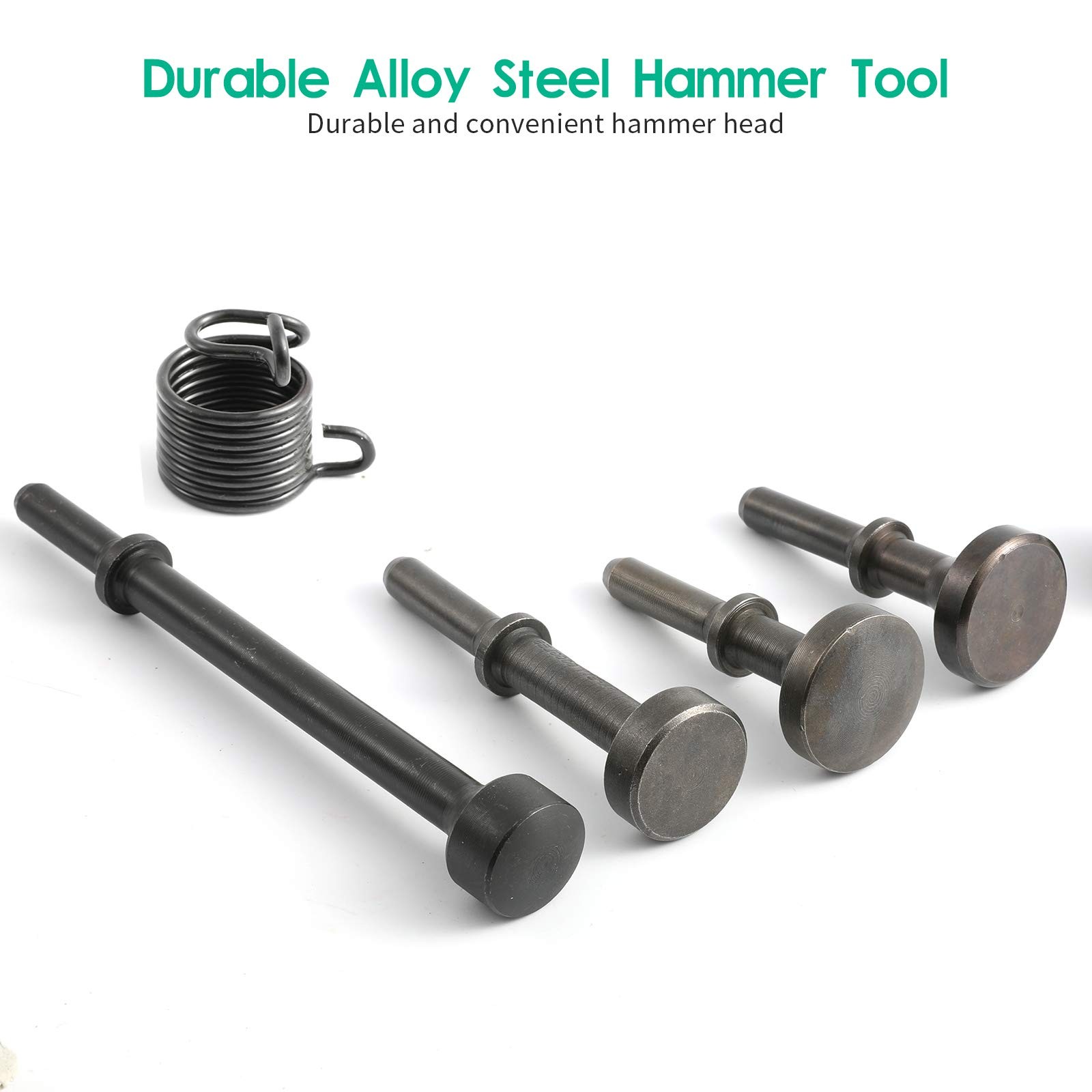 Anndason 5 Pcs Smoothing Pneumatic Air Hammer Chisel Bits Black