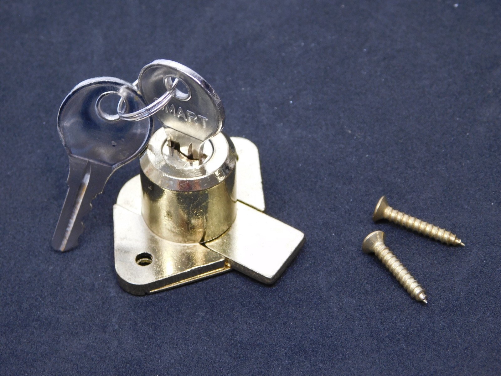 DESK OFFICE DRAWER CABINET LOCK BRASS 7/8"DIA x 3/4"L Cylinder (Keyed Alike) HN