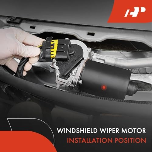 Front Windshield Wiper Motor Without Washer Pump Compatible with Front Side