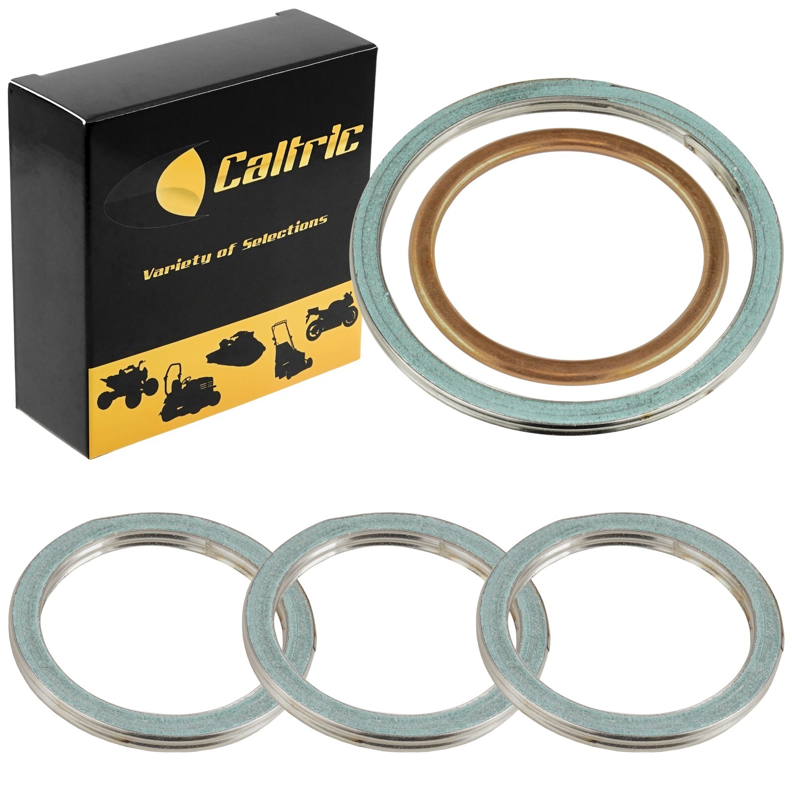 Caltric Exhaust Muffler Silencer Gasket Kit For Kawasaki Teryx KRF800 2014-2024