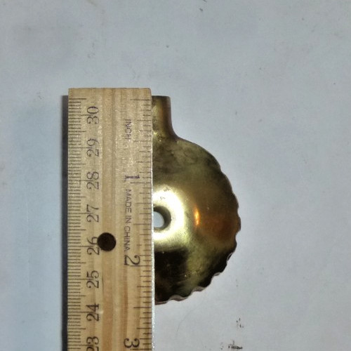 Brass Pendulum Bob with Threads,2-inch Diameter Solid Brass