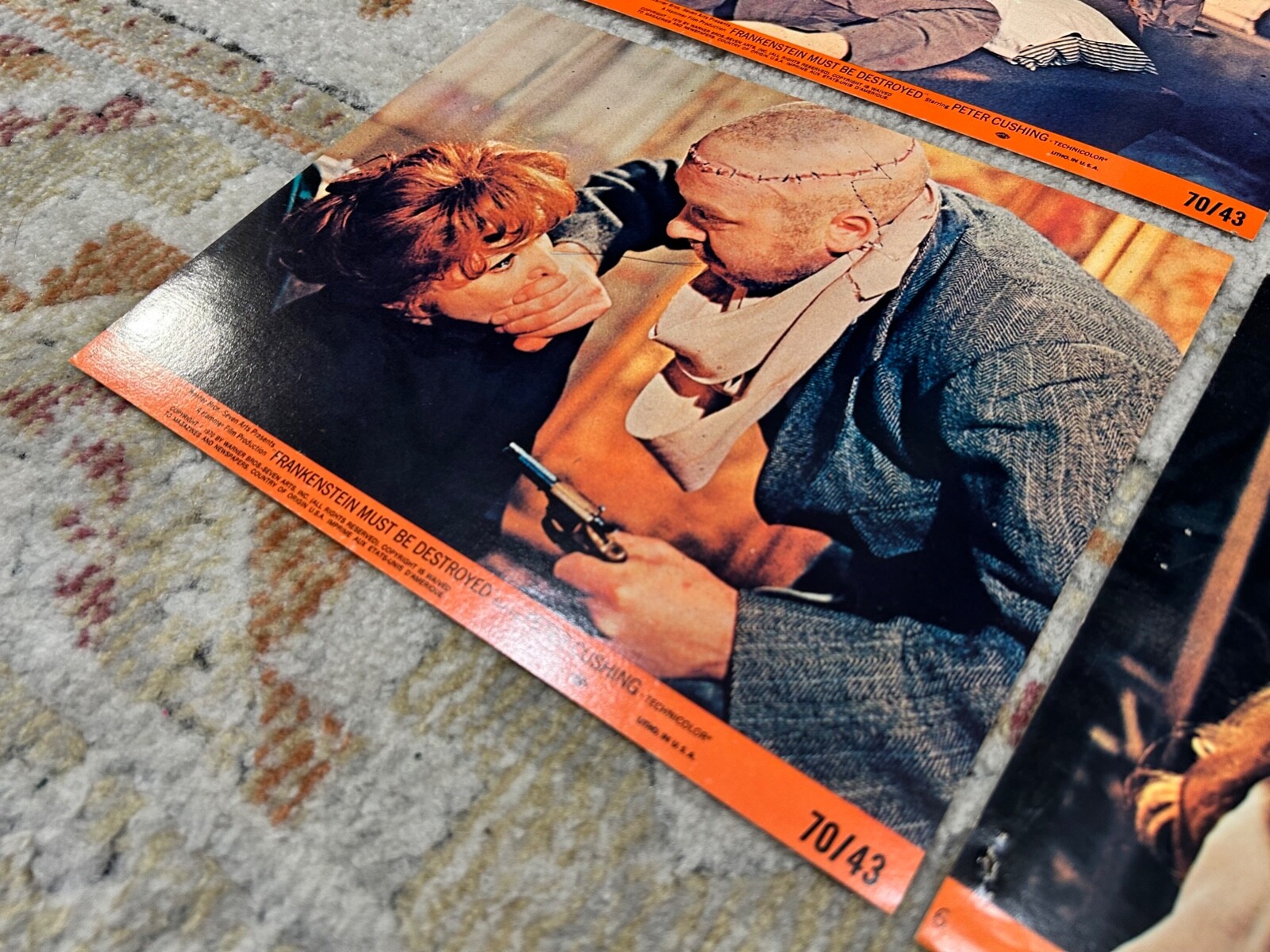 1970 Frankenstein Must Be Destroyed - 8x10 Lobby Card Set - Peter Cushing