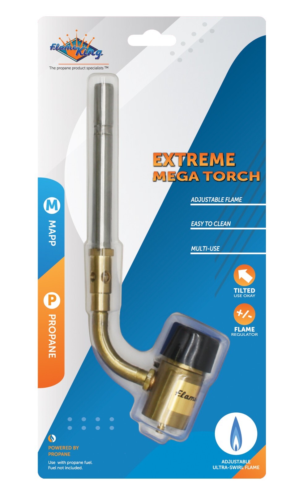 YSNAX1-023CGA High Intensity Propane Torch Head with Swirl Flame for Soldering