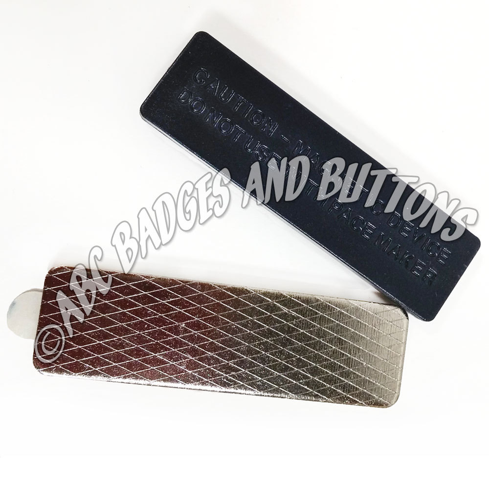 2 NEW NAME BADGE TAG MAGNET FASTENERS STRONG DOUBLESTICK TAPE W/ EASY TAB