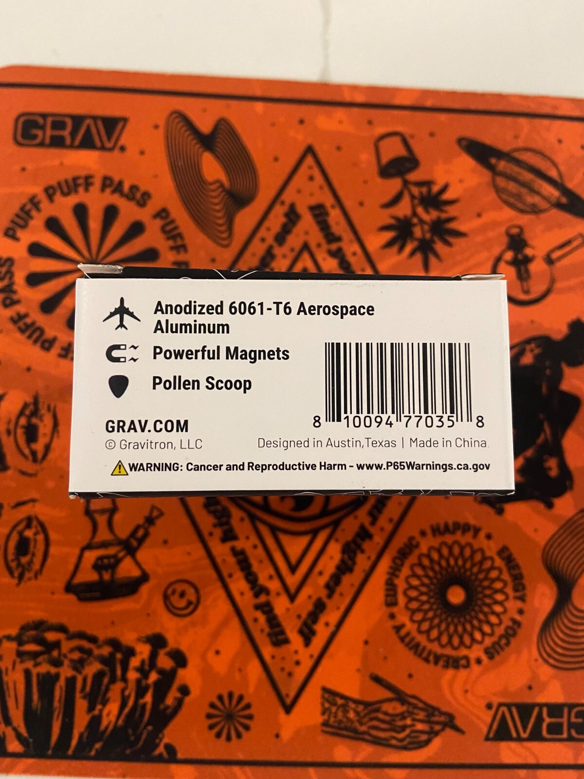 GRAV 3 Piece Grinder - (MULTIPLE COLORS) *SHIPS ASAP*