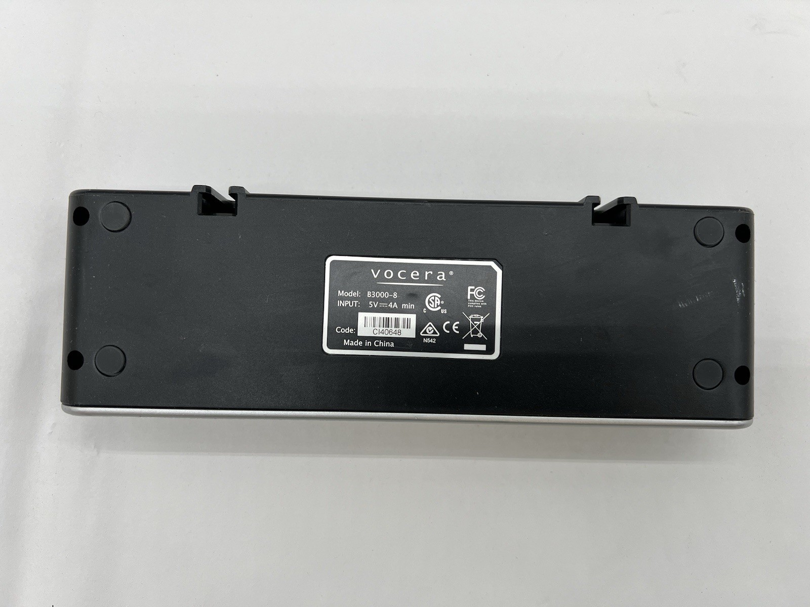 Vocera 8-bay Battery Charger B3000-8 (No AC Power Supply)