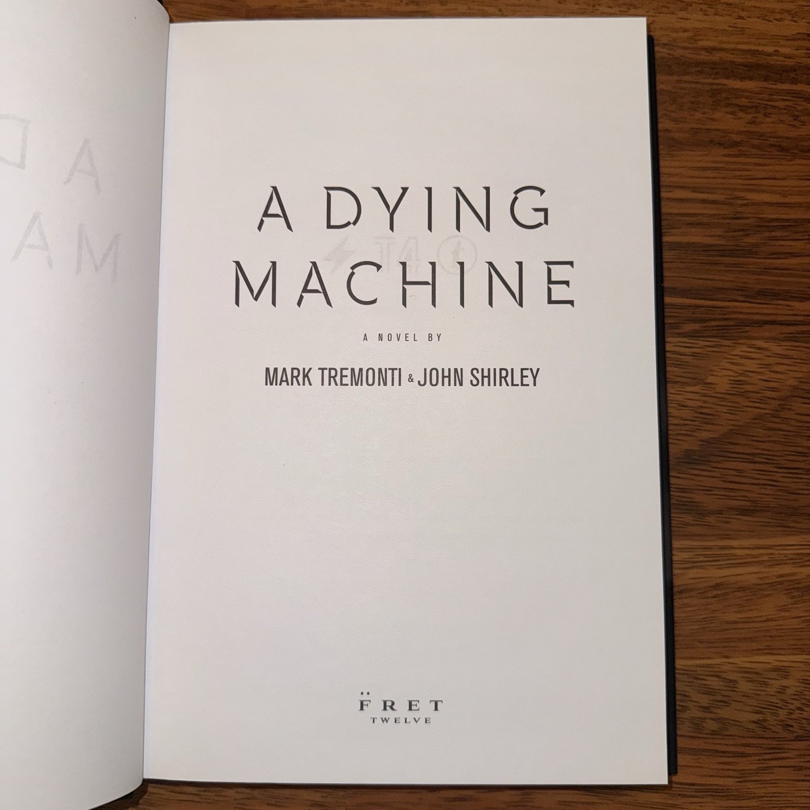 Mark Tremonti Signed A Dying Machine Book Rare Creed Alter Bridge Autographed