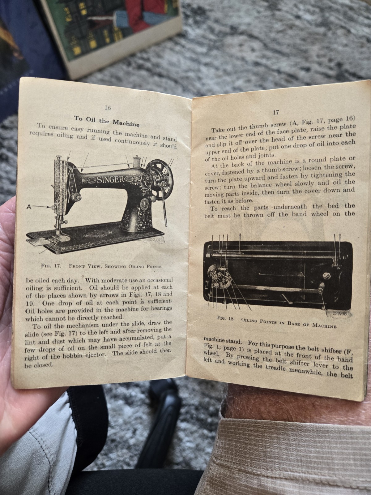 Vintage SINGER SEWING MACHINE 1915 Instruction Operating MANUAL Booklet #66 NICE