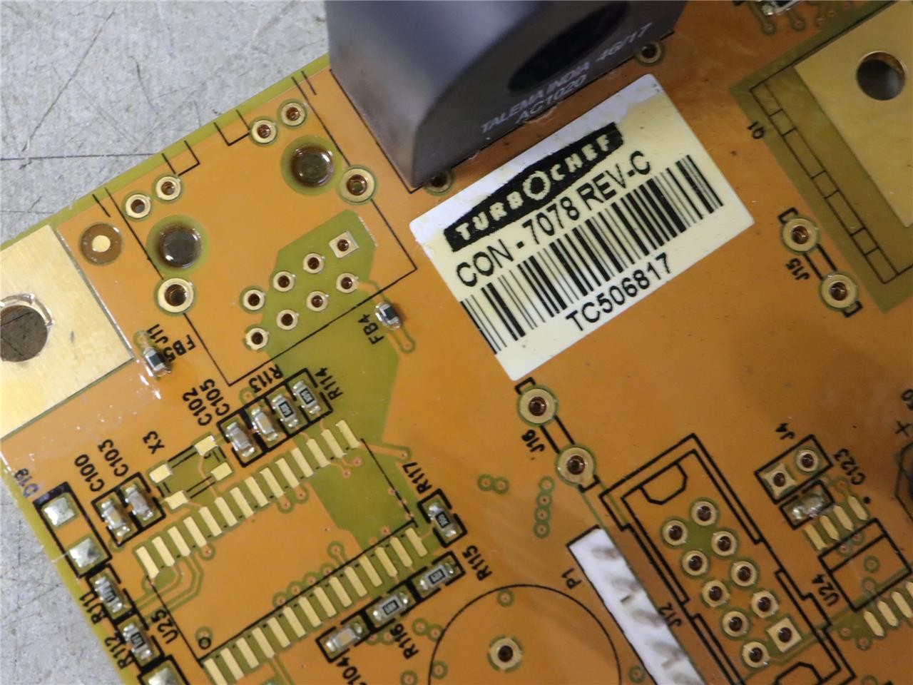 TurboChef CON-3019 Service Kit Control Board CON-7078 REV-C