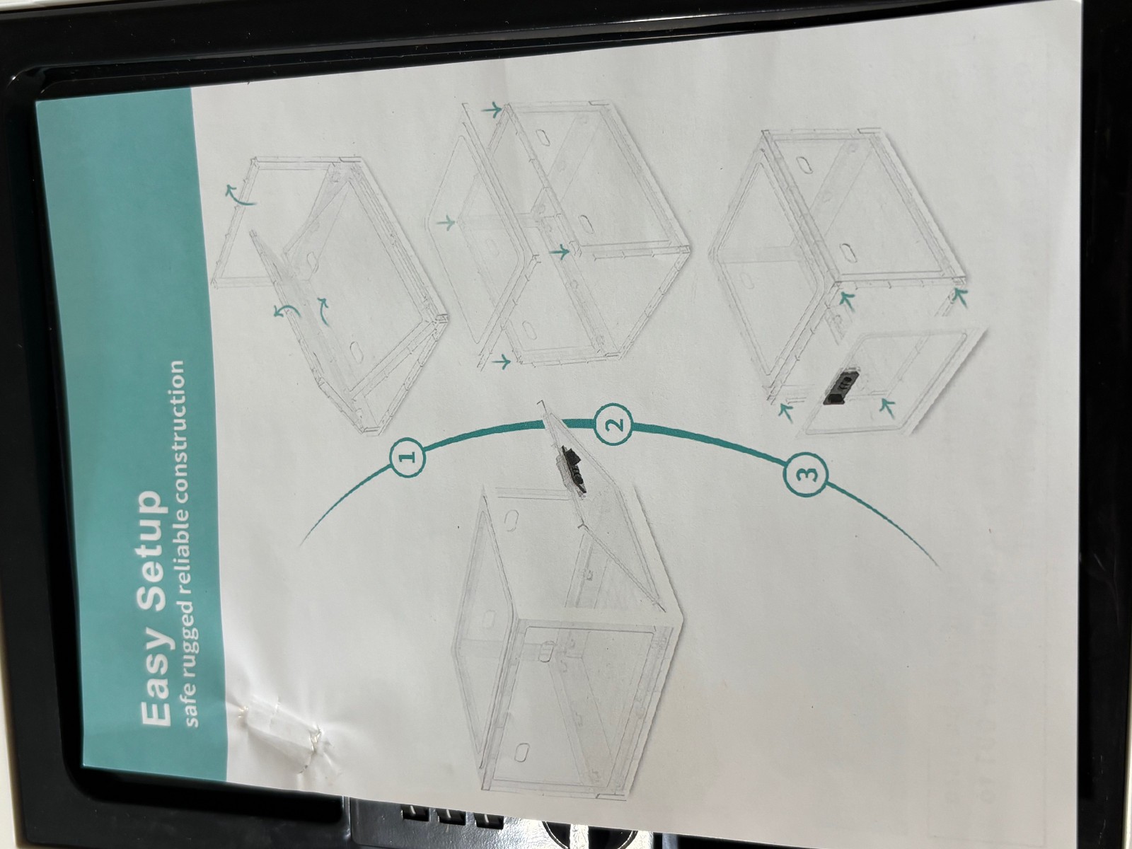 Lockabox One Combination Lock Box Crystal Black 10 Liters Food Medicines