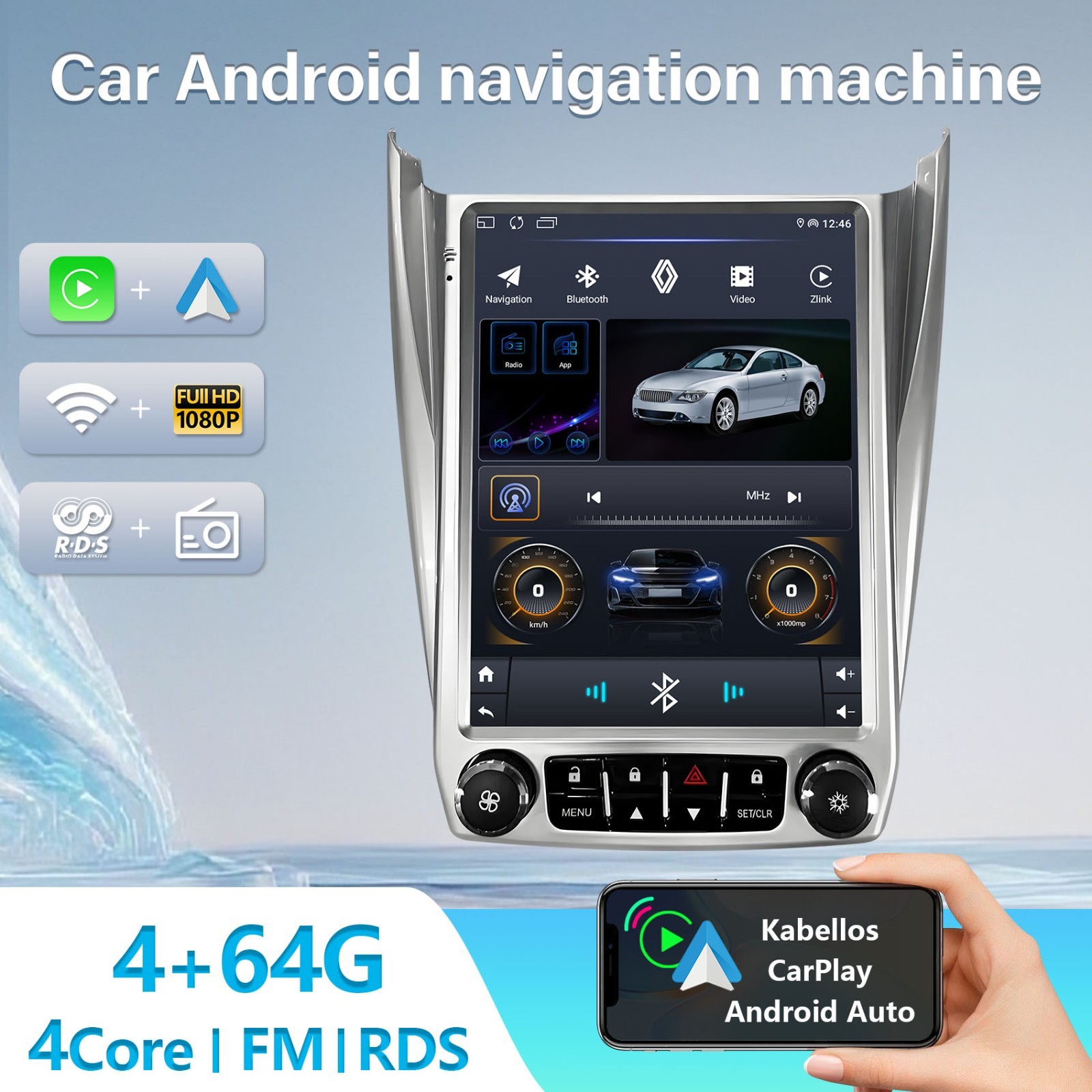 9.7" Car Radio Fits Chevrolet Equinox 2010- 2017 GPS Navi Player Stereo Android