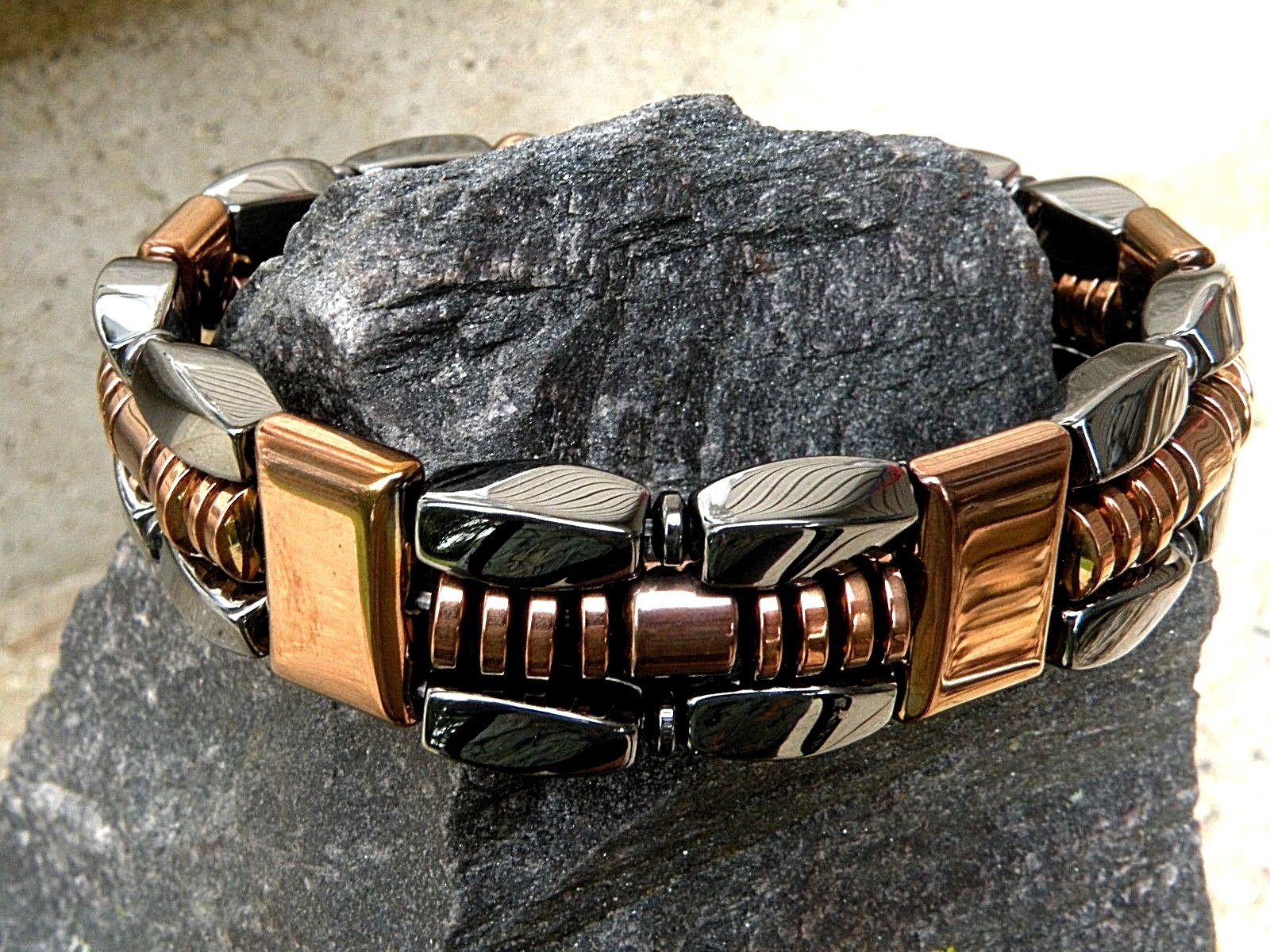 Magnetic Therapy Hematite Arthritis Power Bracelet Anklet Necklace 3 Row AAA+