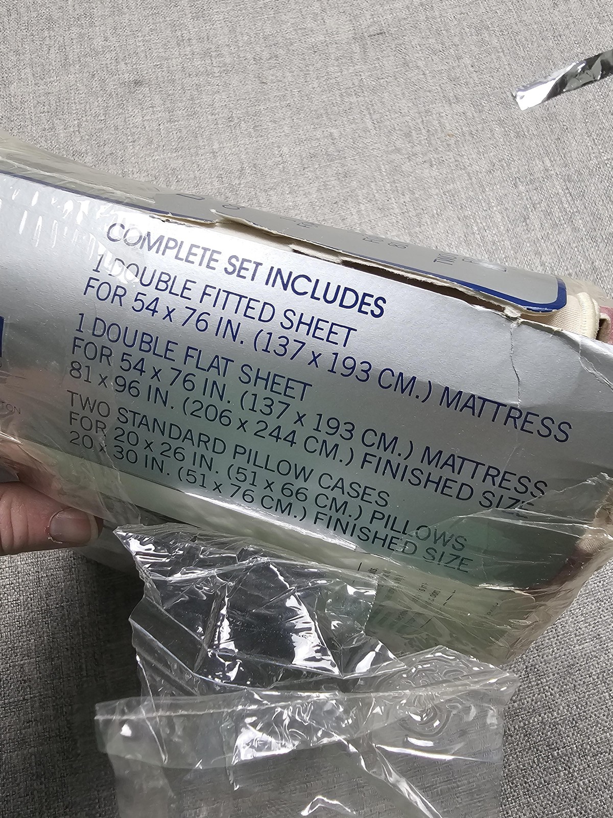 Vintage Bill Blass Springmaid Double Bed Set Floral Windemere No-Iron USA New