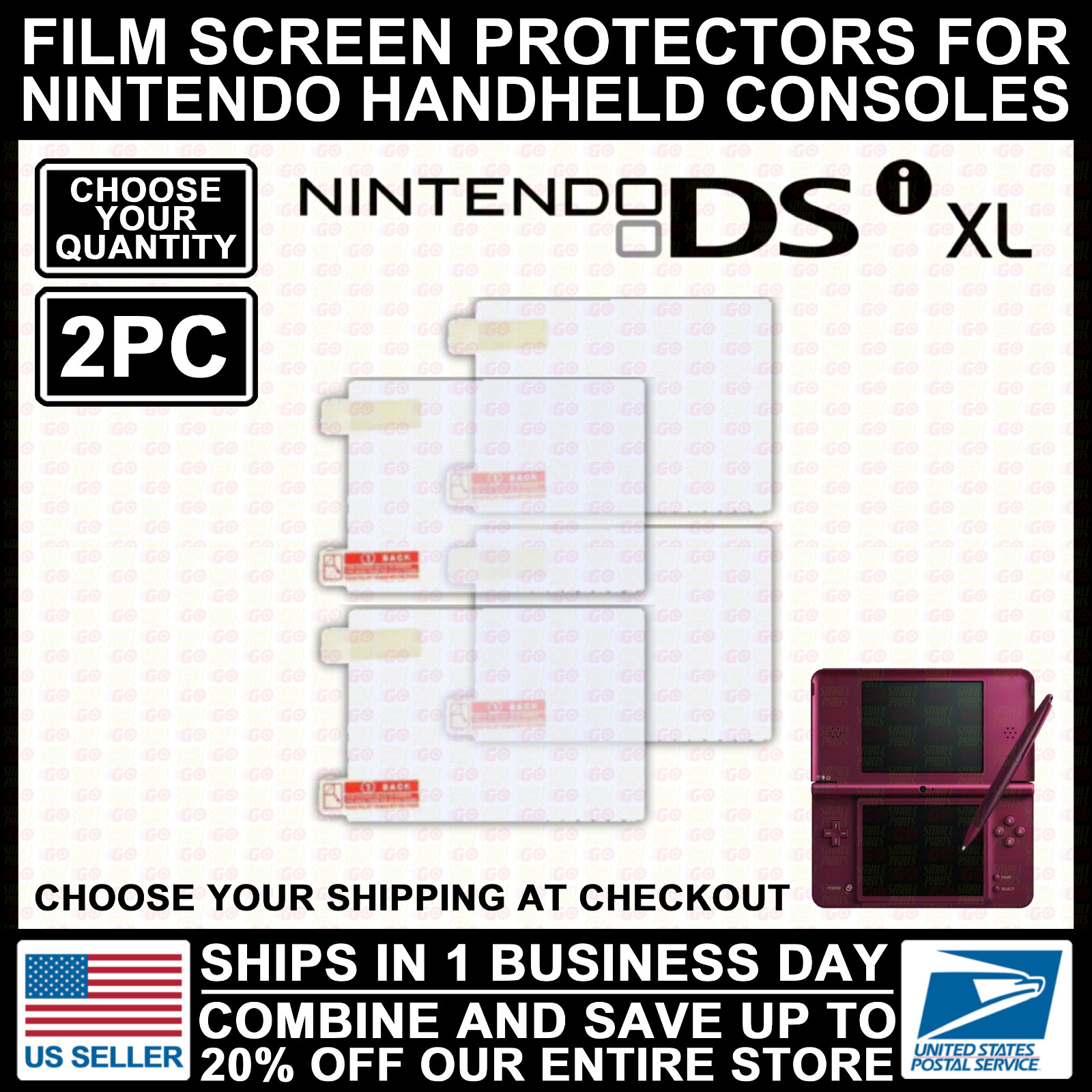 Film Plastic Screen Protector For Nintendo DSi XL/LL NDSi XL Model Console