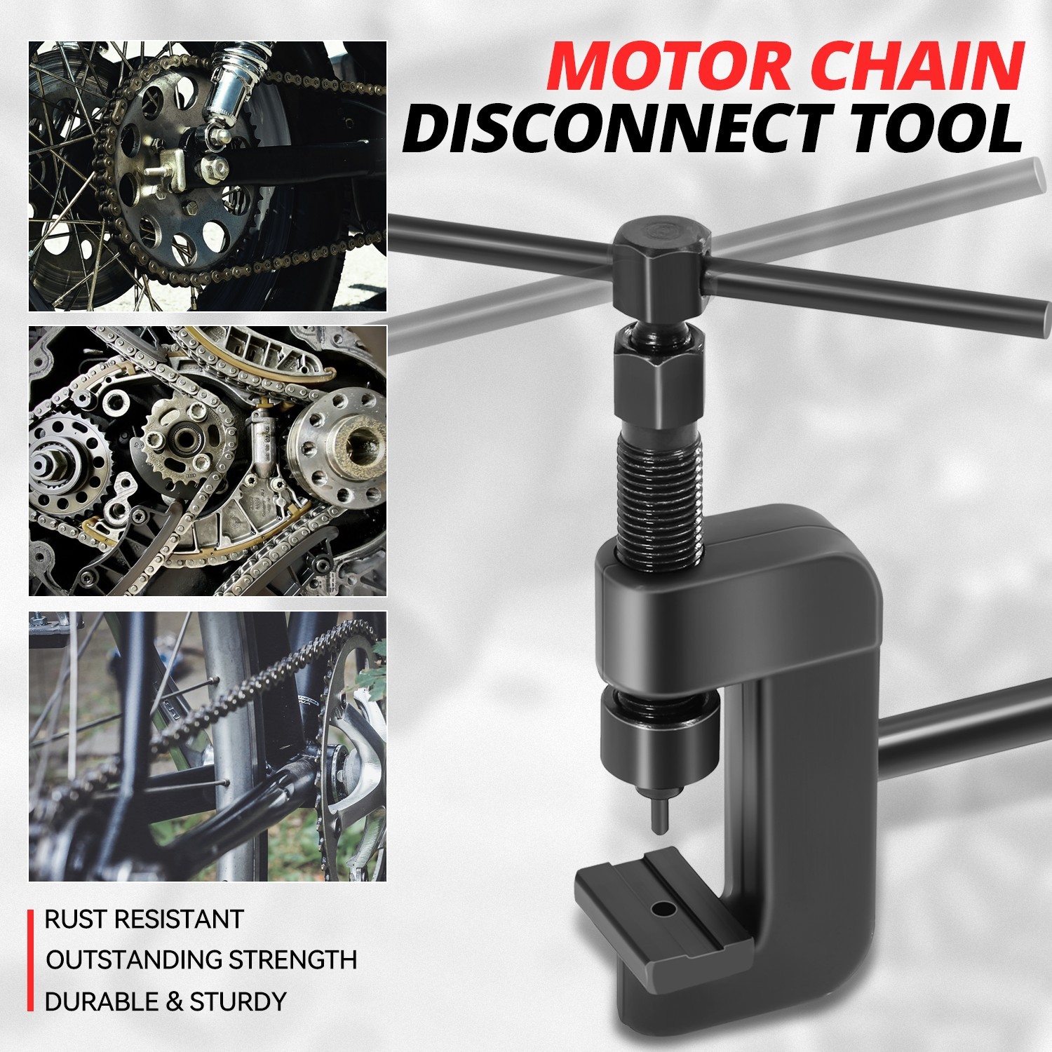 13Pcs Chain Cutter Rivet Tool Set for ATV Bike Motor Cam Drive